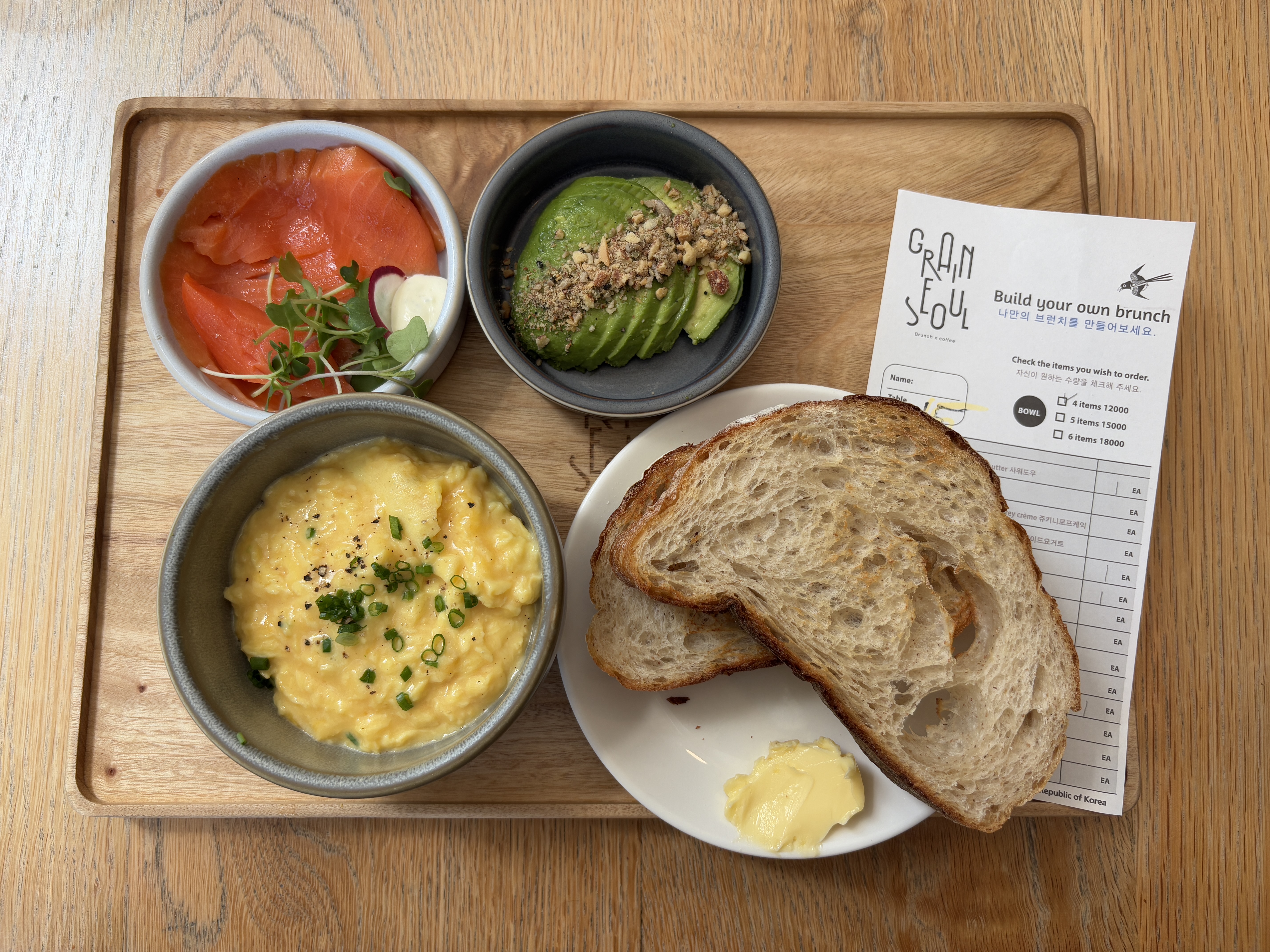 Build Your Own Brunch at Grain Seoul | Best Breakfast in Hongdae